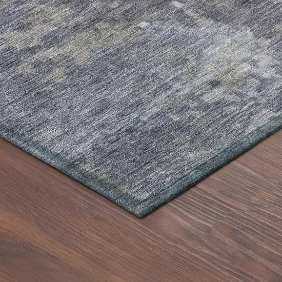 Plum And Ivory Abstract Washable Indoor Outdoor Area Rug Photo 5