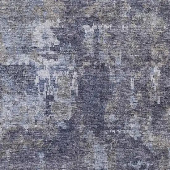 Plum And Ivory Abstract Washable Indoor Outdoor Area Rug Photo 2