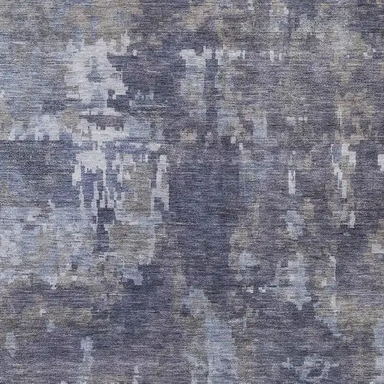 Plum And Ivory Abstract Washable Indoor Outdoor Area Rug Photo 2