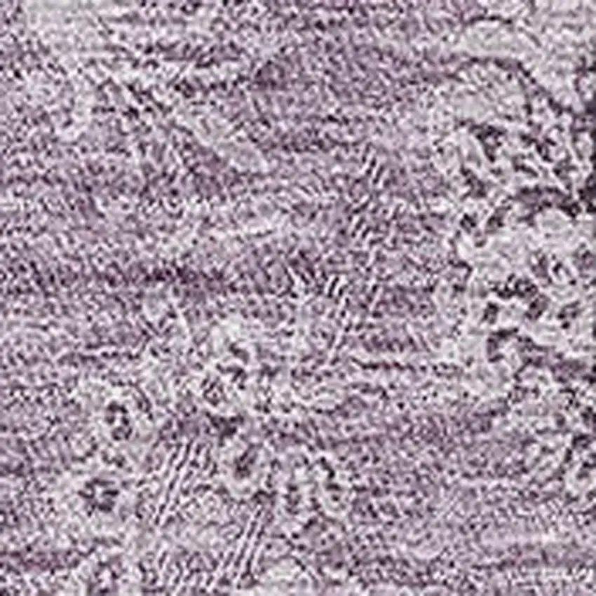 Plum And Ivory Floral Washable Area Rug With UV Protection Photo 3