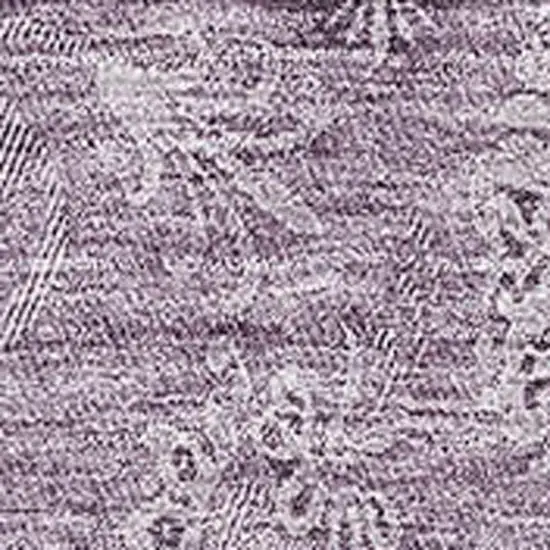 Plum And Ivory Floral Washable Area Rug With UV Protection Photo 3