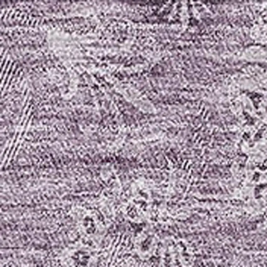 Plum And Ivory Floral Washable Area Rug With UV Protection Photo 3