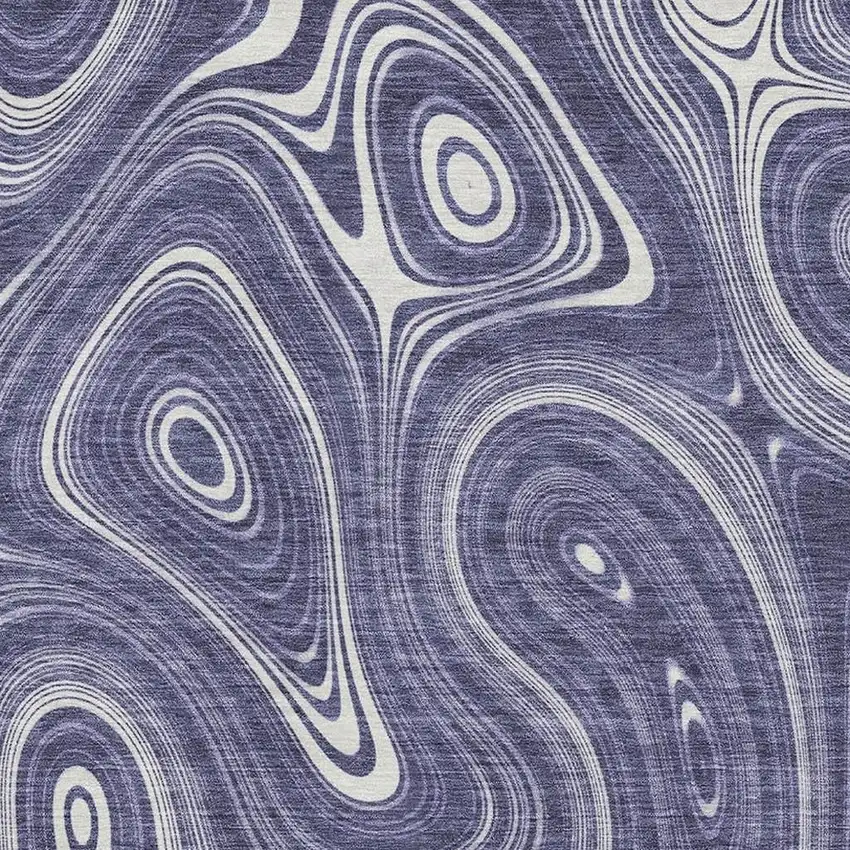 Plum And Ivory Geometric Washable Area Rug With UV Protection Photo 3