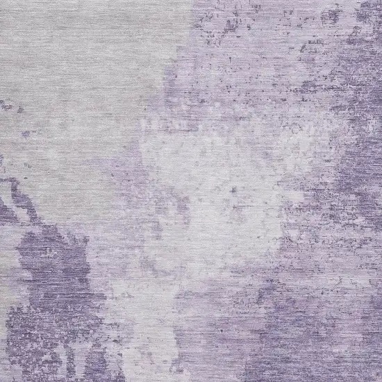 Plum And Lavender Abstract Washable Area Rug With UV Protection Photo 2