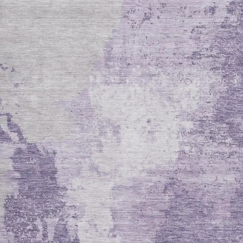 Plum And Lavender Abstract Washable Area Rug With UV Protection Photo 2