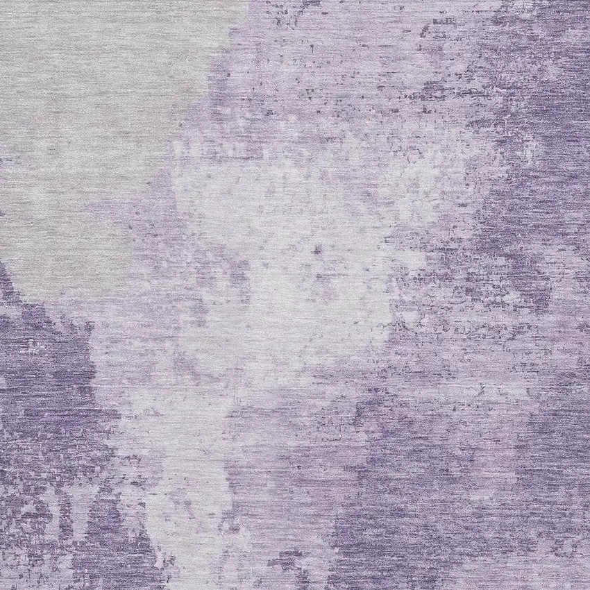 Plum And Lavender Abstract Washable Area Rug With UV Protection Photo 2
