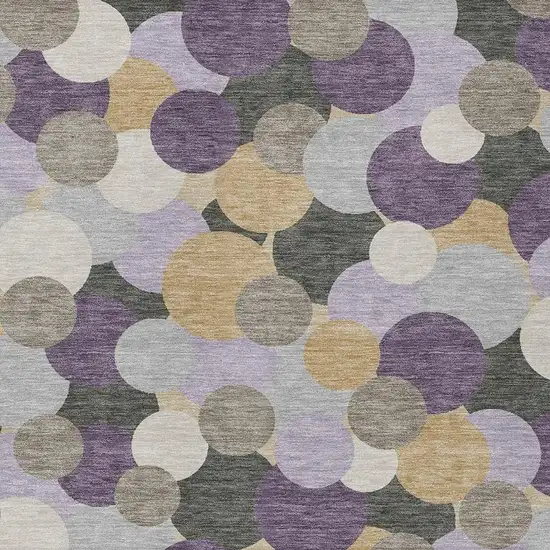 Plum And Lavender Geometric Washable Indoor Outdoor Area Rug Photo 2