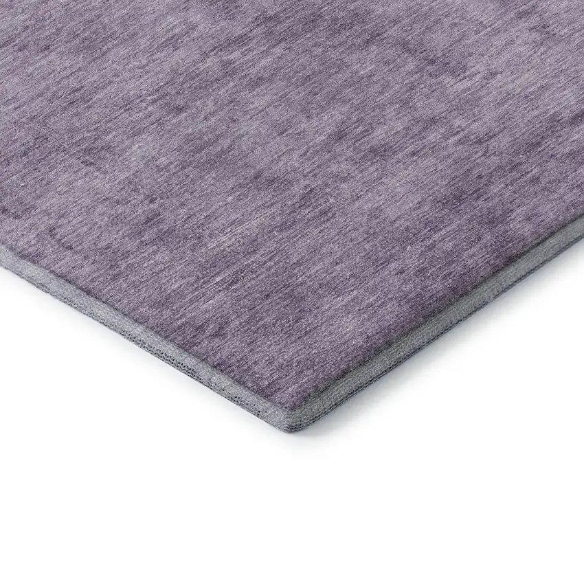 Plum And Lavender Oriental Washable Area Rug With UV Protection Photo 7