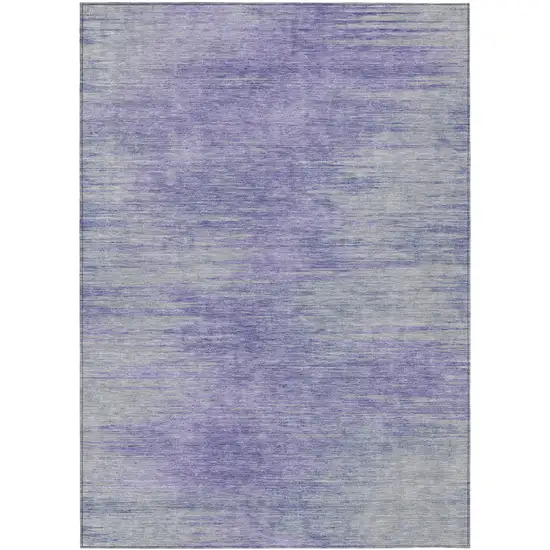 Plum And Purple Abstract Washable Indoor Outdoor Area Rug Photo 2