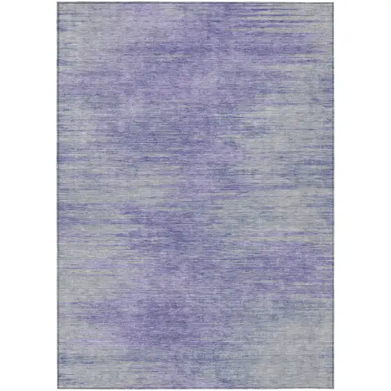 Plum And Purple Abstract Washable Indoor Outdoor Area Rug Photo 2