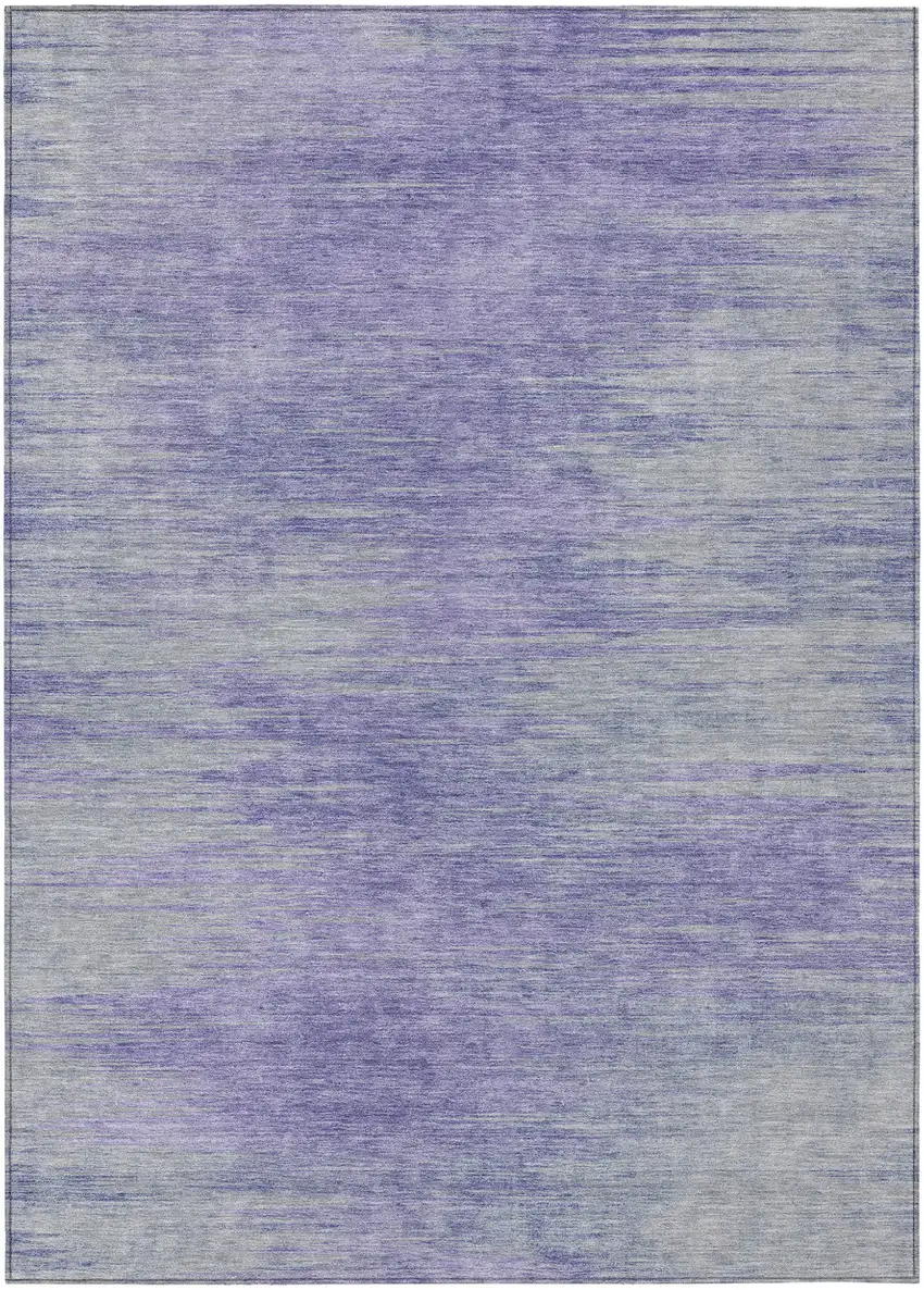 Plum And Purple Abstract Washable Indoor Outdoor Area Rug Photo 2