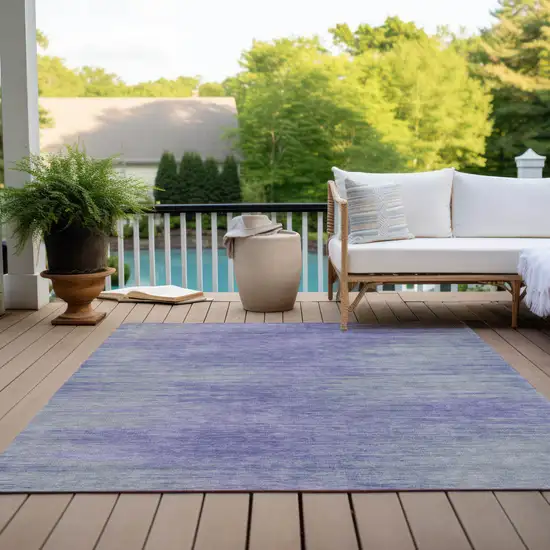 Plum And Purple Abstract Washable Indoor Outdoor Area Rug Photo 9
