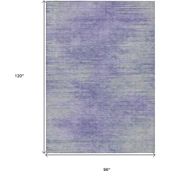 Plum And Purple Abstract Washable Indoor Outdoor Area Rug Photo 3