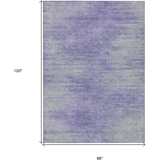 Plum And Purple Abstract Washable Indoor Outdoor Area Rug Photo 3