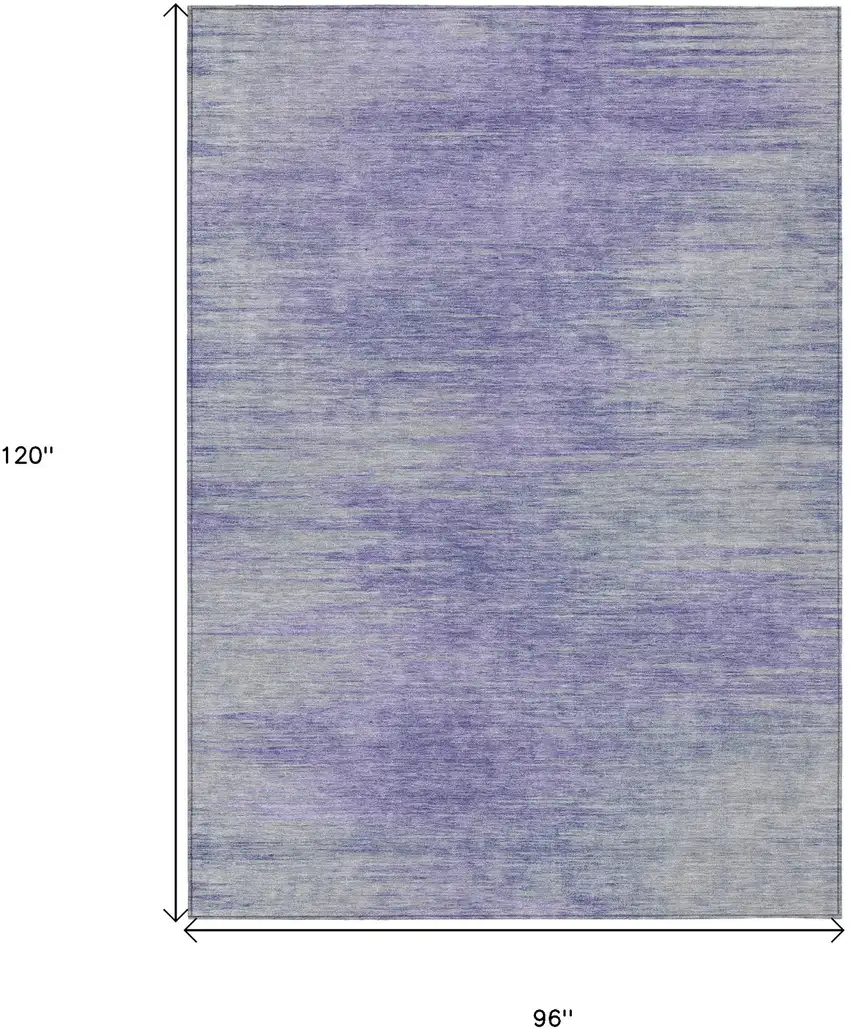 Plum And Purple Abstract Washable Indoor Outdoor Area Rug Photo 3