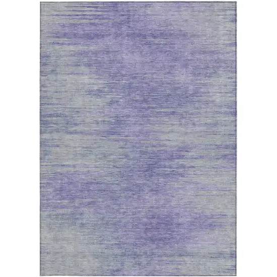 Plum And Purple Abstract Washable Indoor Outdoor Area Rug Photo 6