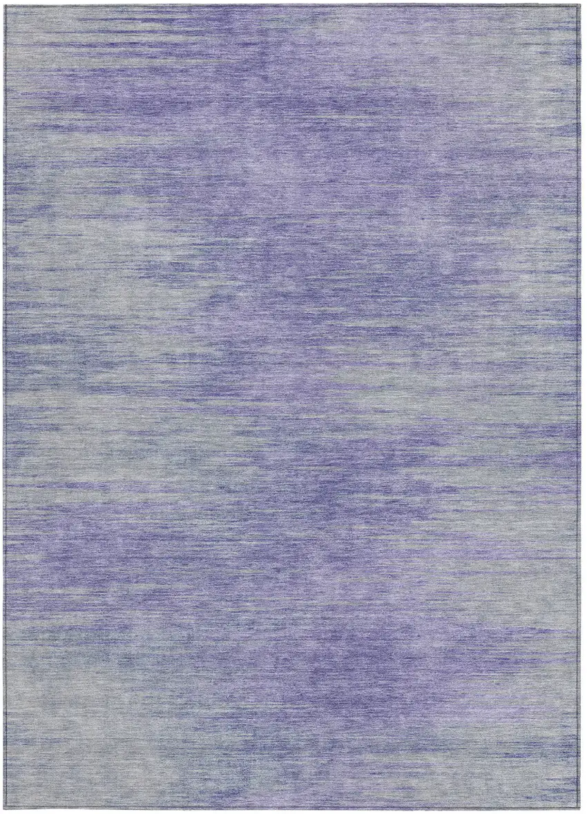 Plum And Purple Abstract Washable Indoor Outdoor Area Rug Photo 6