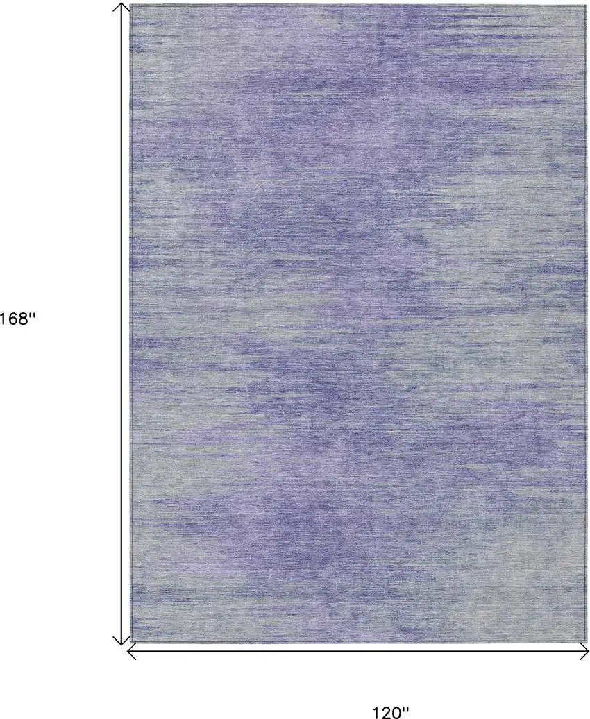 Plum And Purple Abstract Washable Indoor Outdoor Area Rug Photo 3