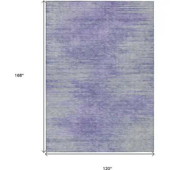 Plum And Purple Abstract Washable Indoor Outdoor Area Rug Photo 3
