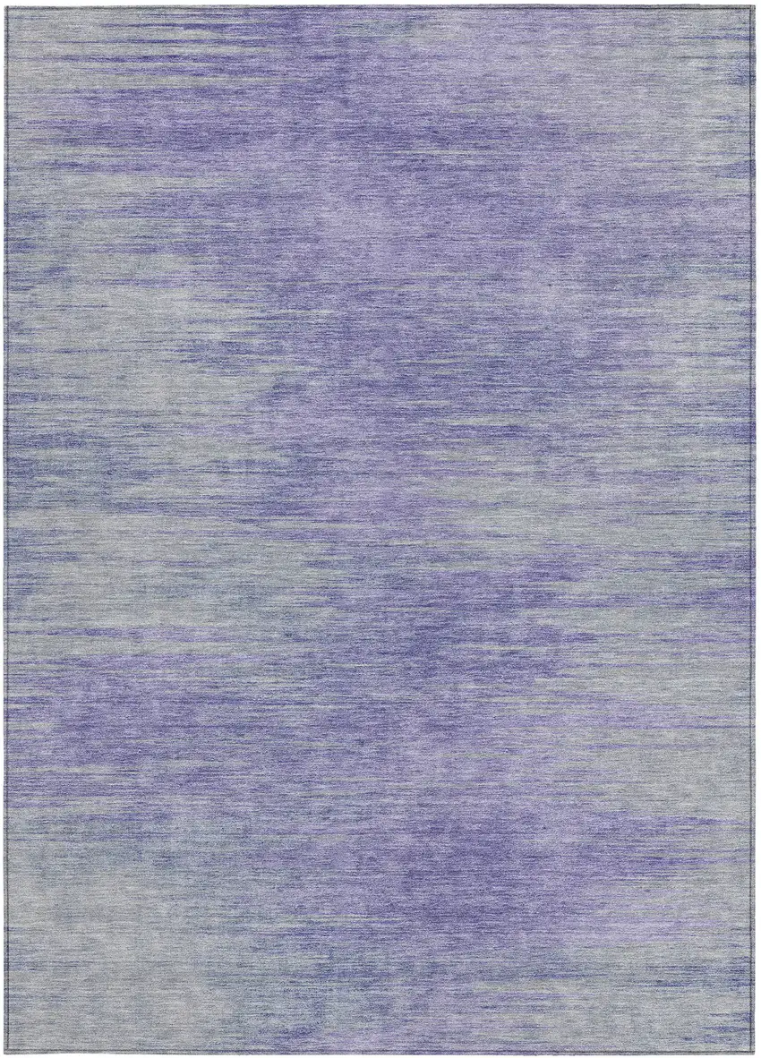 Plum And Purple Abstract Washable Indoor Outdoor Area Rug Photo 6