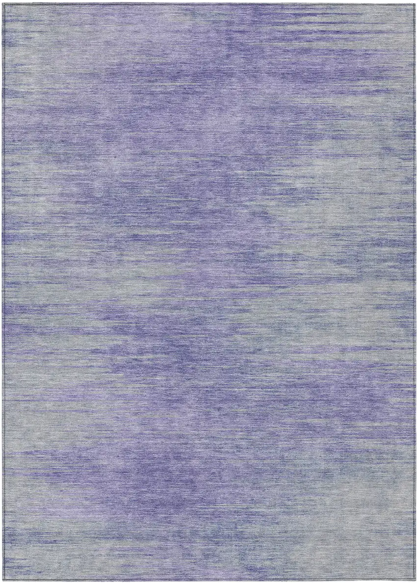 Plum And Purple Abstract Washable Indoor Outdoor Area Rug Photo 2