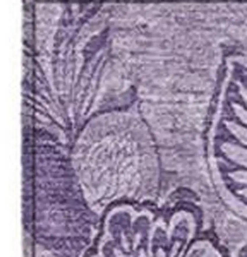 Plum And Purple Floral Washable Indoor Outdoor Area Rug Photo 3