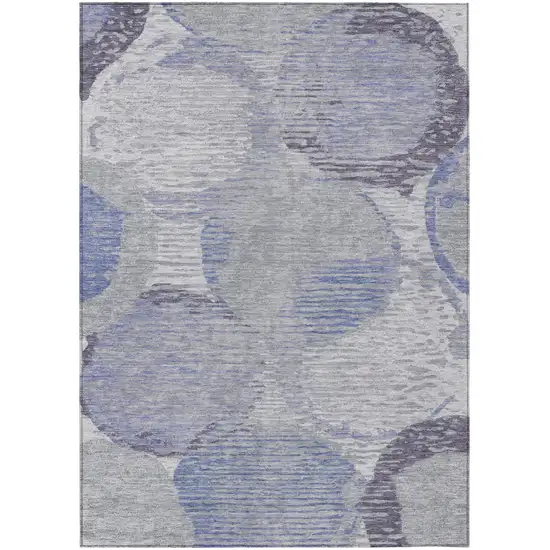 Plum And Purple Geometric Washable Indoor Outdoor Area Rug Photo 2