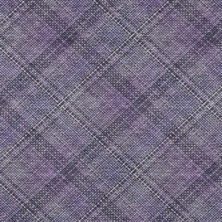 Plum And Purple Plaid Washable Indoor Outdoor Area Rug Photo 1