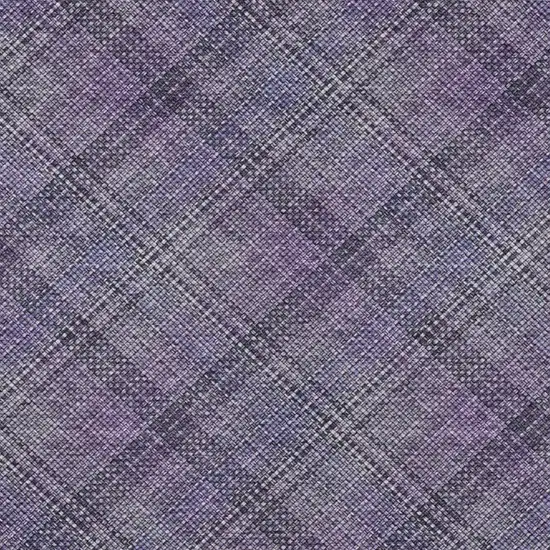 Plum And Purple Plaid Washable Indoor Outdoor Area Rug Photo 1