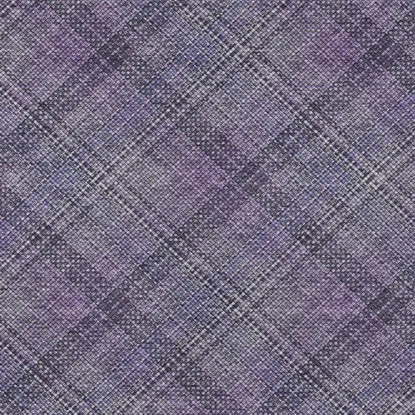 Plum And Purple Plaid Washable Indoor Outdoor Area Rug Photo 7