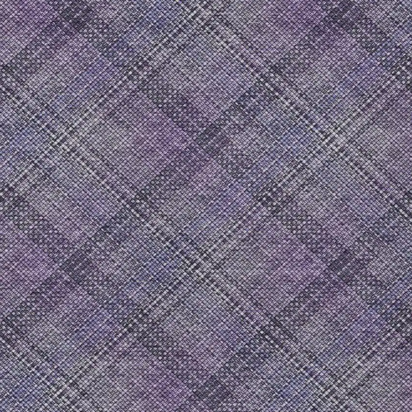 Plum And Purple Plaid Washable Indoor Outdoor Area Rug Photo 9