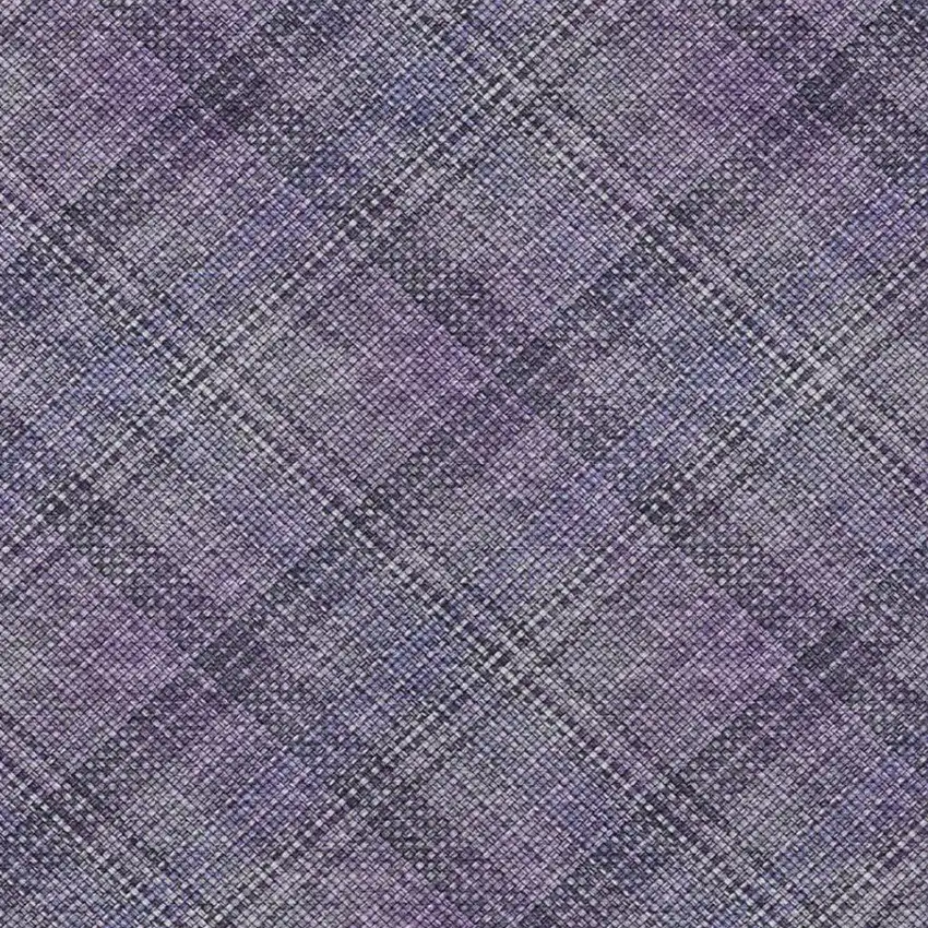 Plum And Purple Plaid Washable Indoor Outdoor Area Rug Photo 6