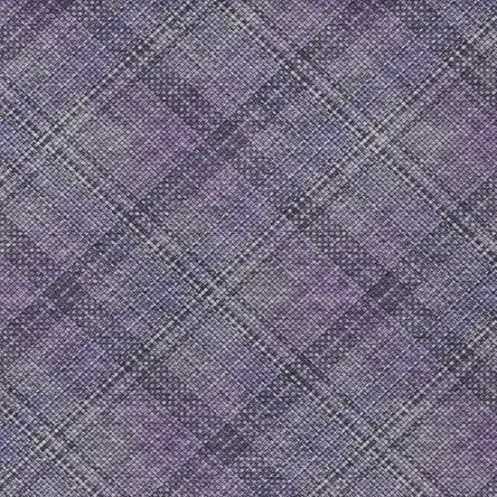 Plum And Purple Plaid Washable Indoor Outdoor Area Rug Photo 2
