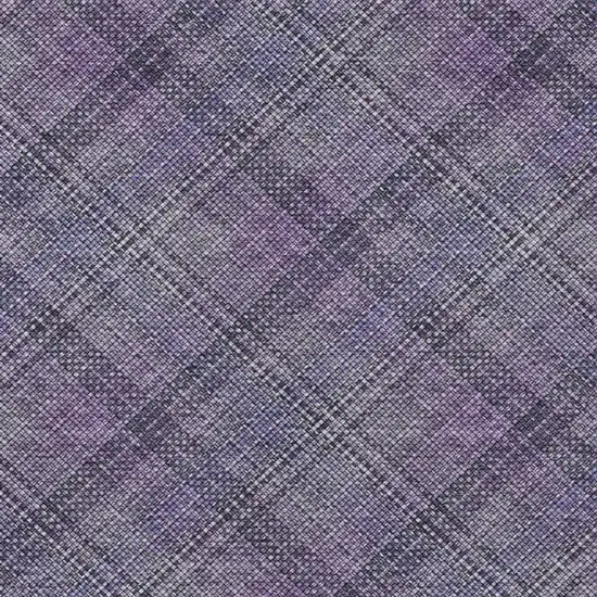 Plum And Purple Plaid Washable Indoor Outdoor Area Rug Photo 5