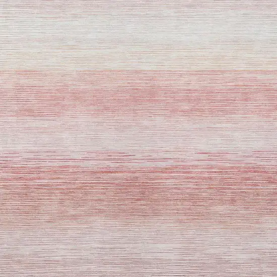 Plum And Purple Striped Washable Indoor Outdoor Area Rug Photo 2