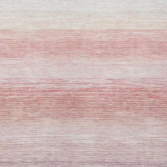 Plum And Purple Striped Washable Indoor Outdoor Area Rug Photo 2