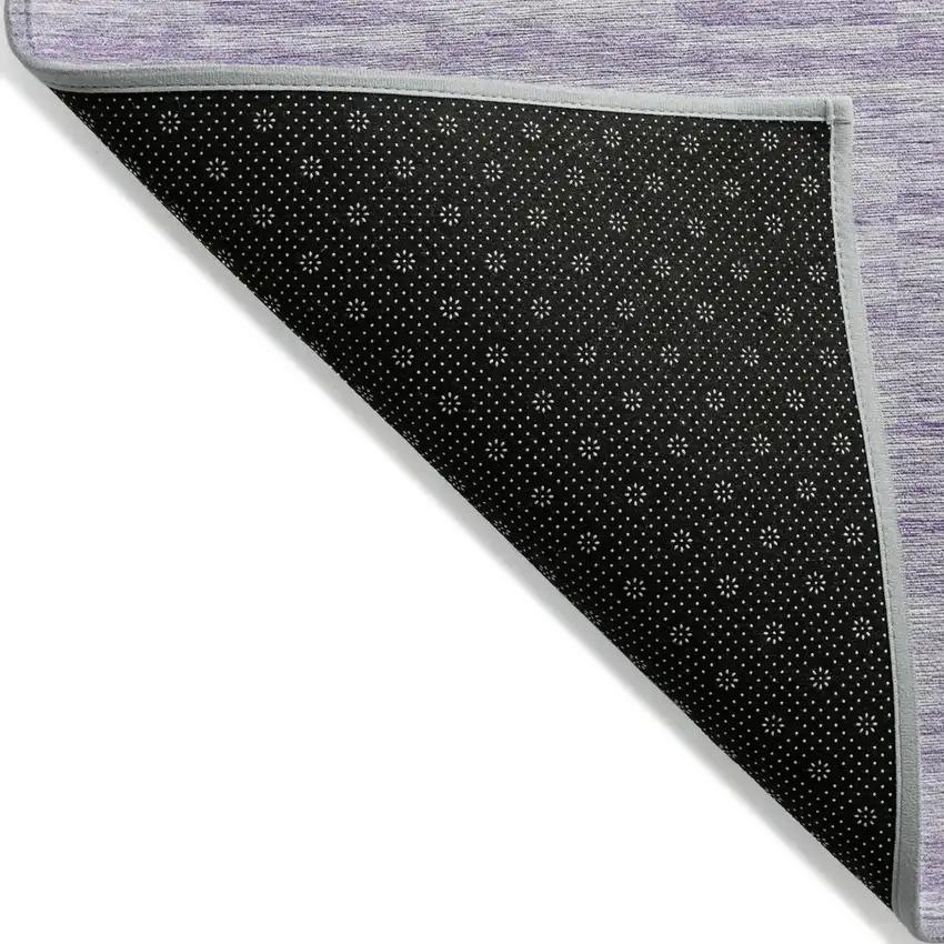 Plum And Purple Striped Washable Indoor Outdoor Area Rug Photo 4