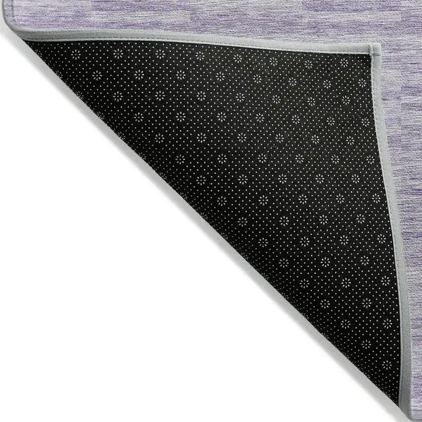 Plum And Purple Striped Washable Indoor Outdoor Area Rug Photo 4