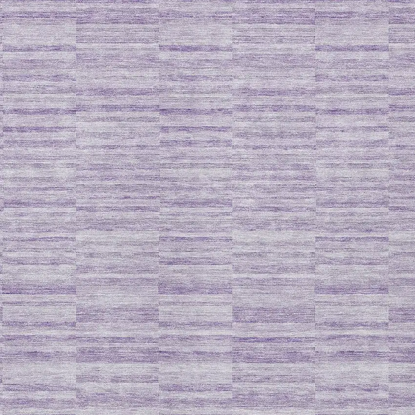 Plum And Purple Striped Washable Indoor Outdoor Area Rug Photo 6