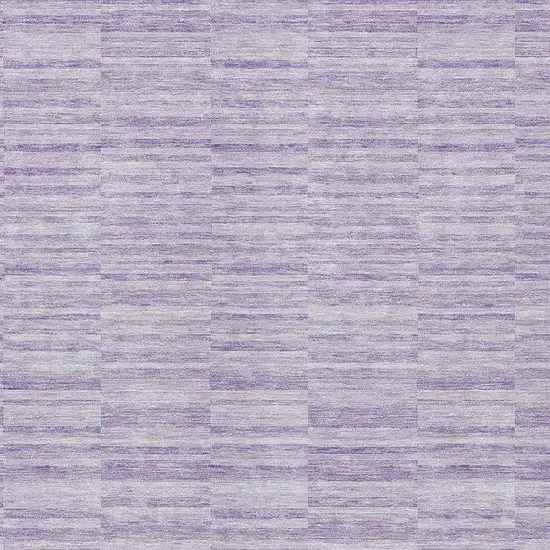 Plum And Purple Striped Washable Indoor Outdoor Area Rug Photo 6