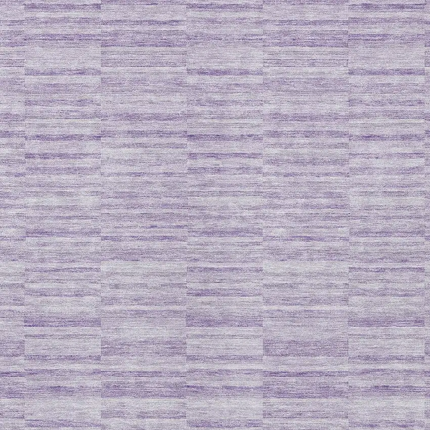 Plum And Purple Striped Washable Indoor Outdoor Area Rug Photo 6