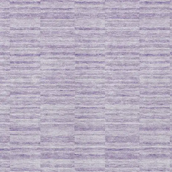 Plum And Purple Striped Washable Indoor Outdoor Area Rug Photo 6