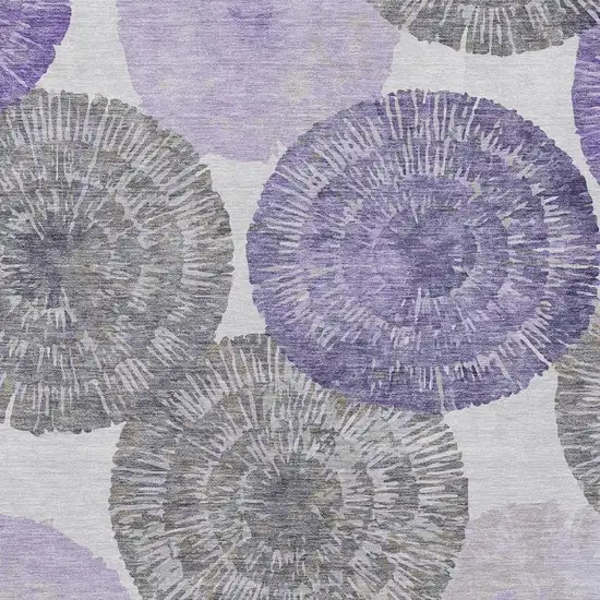 Plum Ivory And Khaki Abstract Washable Indoor Outdoor Area Rug Photo 8