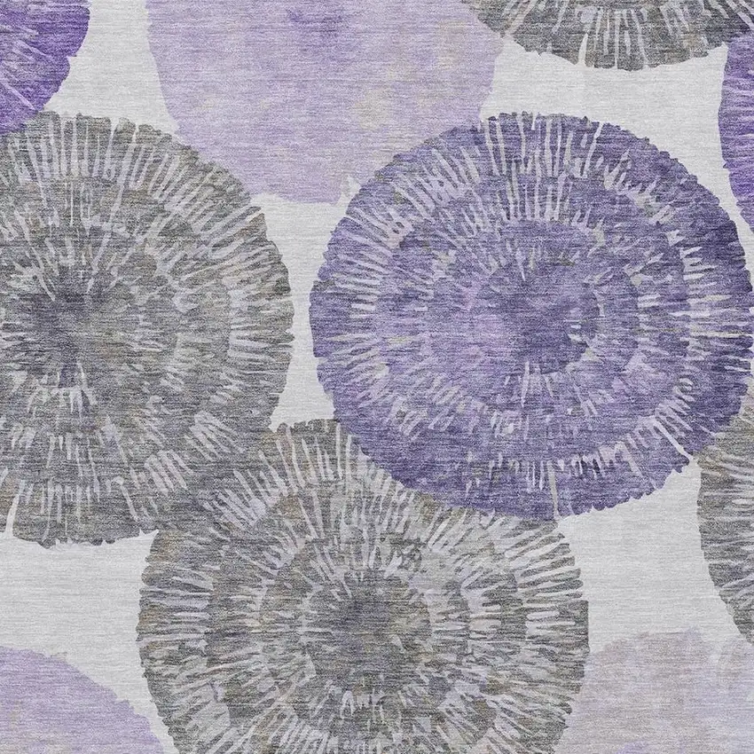 Plum Ivory And Khaki Abstract Washable Indoor Outdoor Area Rug Photo 8