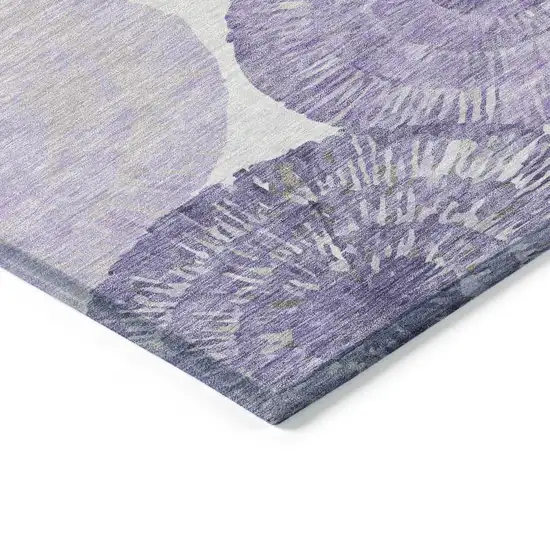 Plum Ivory And Khaki Abstract Washable Indoor Outdoor Area Rug Photo 8