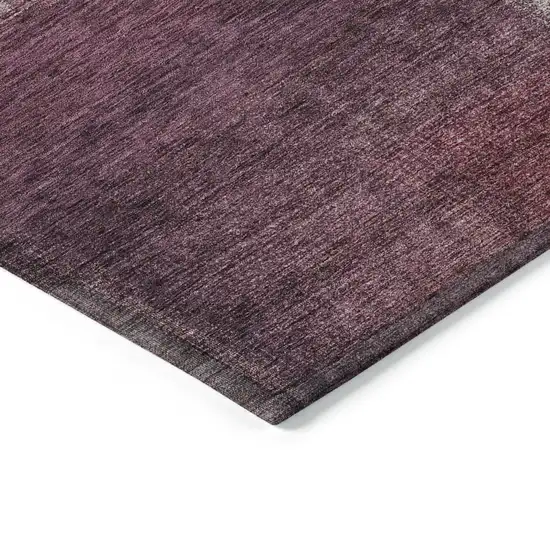 Plum Mauve And Beige Abstract Washable Indoor Outdoor Area Rug Photo 3