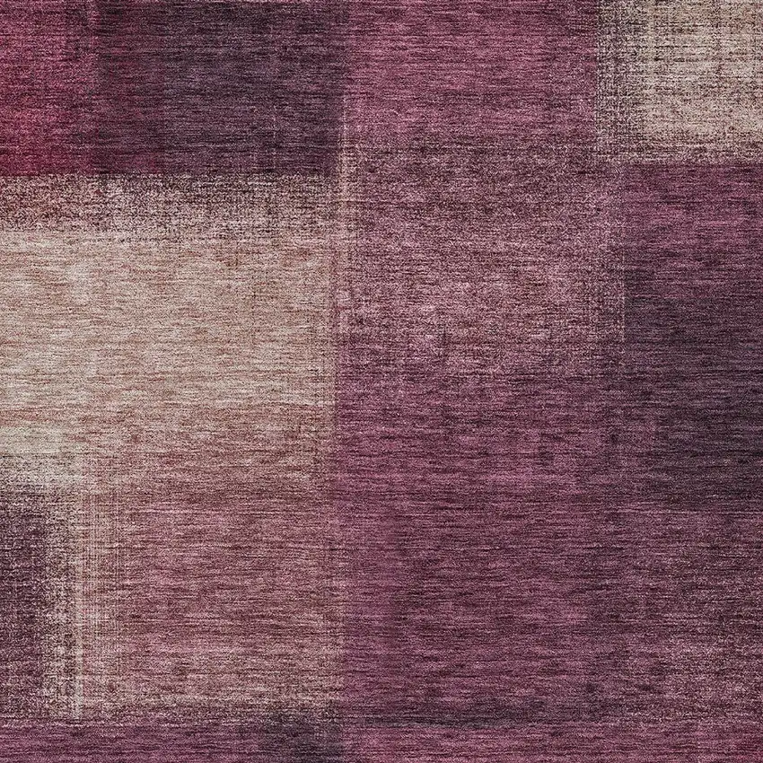 Plum Mauve And Beige Abstract Washable Indoor Outdoor Area Rug Photo 5