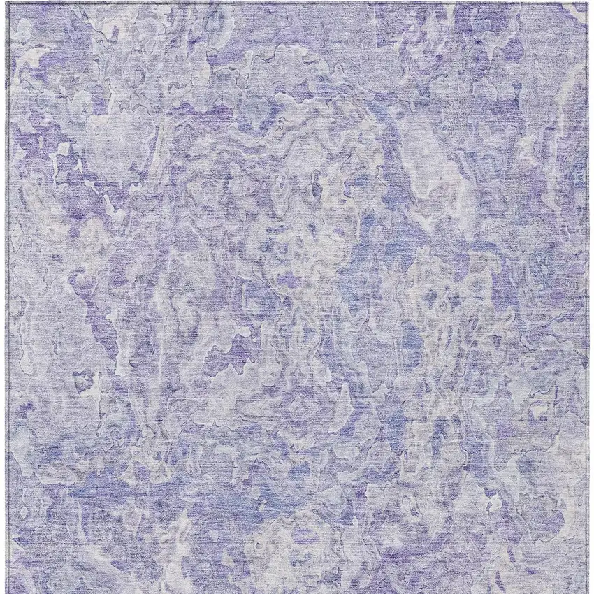 Plum Purple And Lavender Abstract Washable Indoor Outdoor Area Rug Photo 7