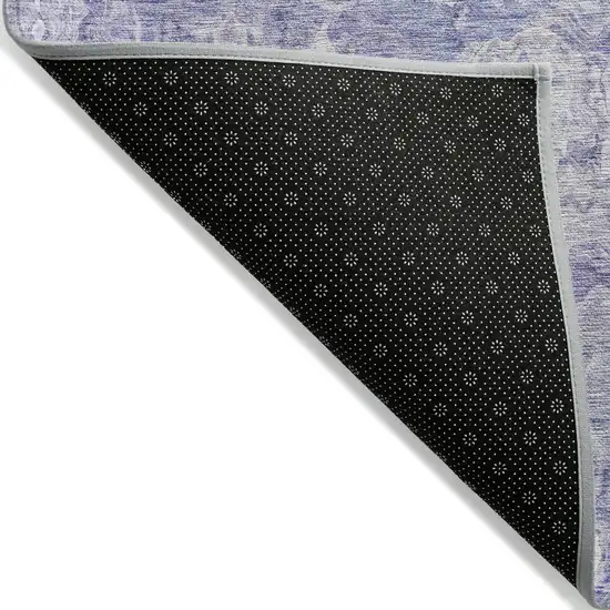 Plum Purple And Lavender Abstract Washable Indoor Outdoor Area Rug Photo 4