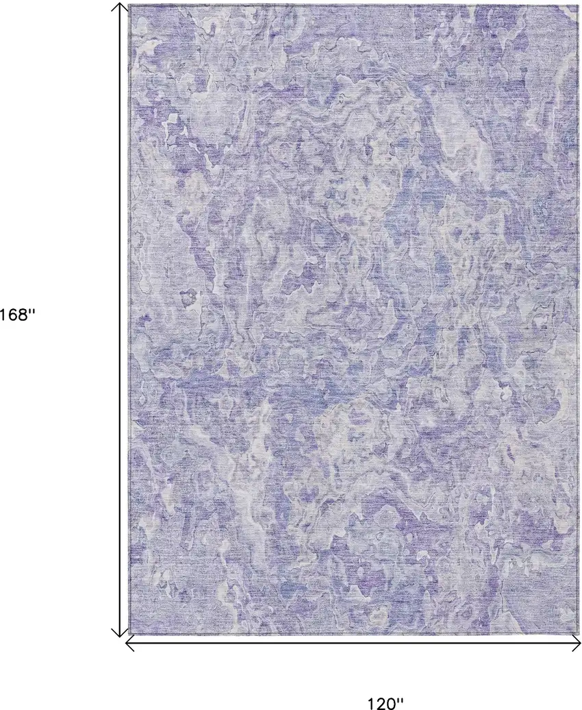 Plum Purple And Lavender Abstract Washable Indoor Outdoor Area Rug Photo 3